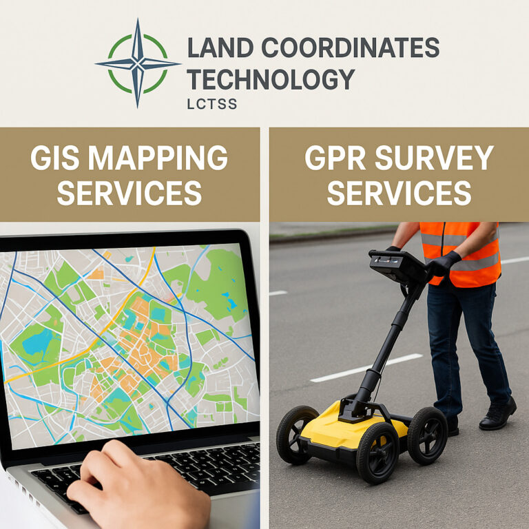GIS Mapping Services and GPR Survey Services by Land Coordinates Technology (LCTSS)