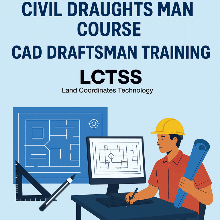Elevate Your Career with Civil Draughts Man Course and CAD Draftsman Training at Land Coordinates Technology (LCTSS)
